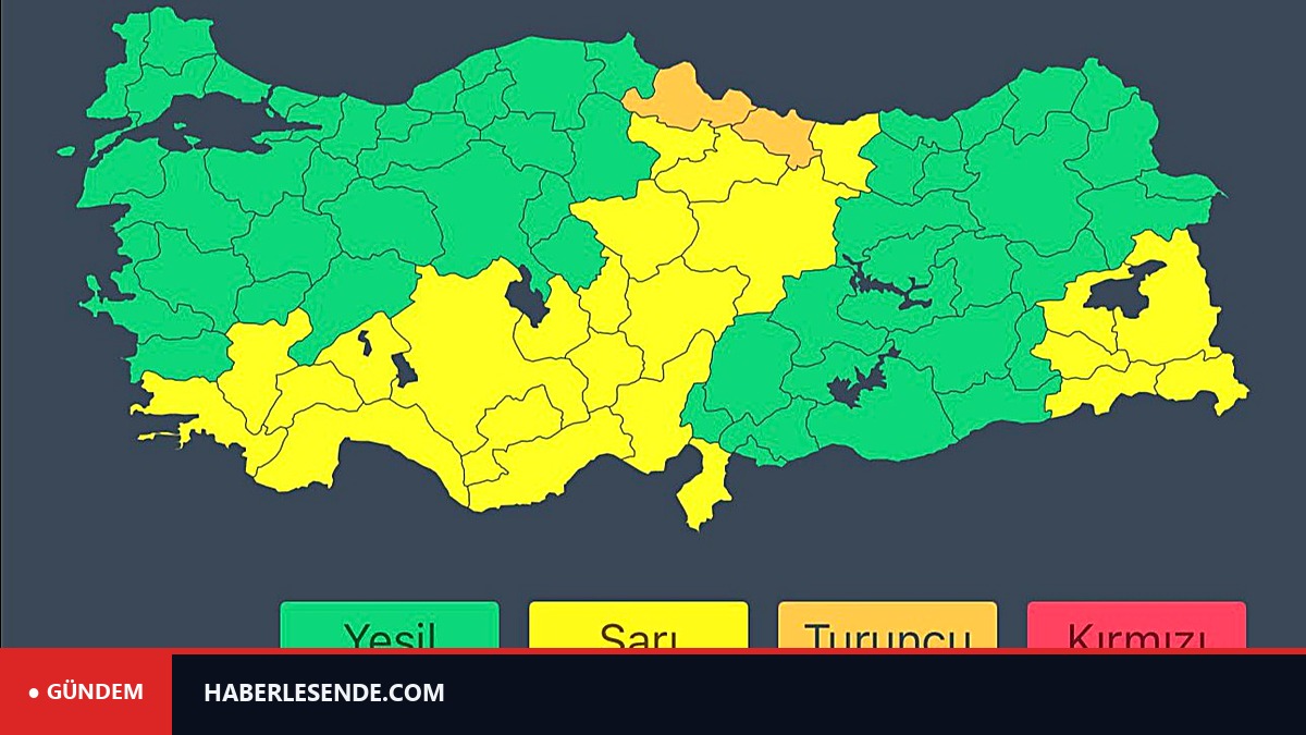 Bakanlıktan kuvvetli yağış ve fırtına uyarısı