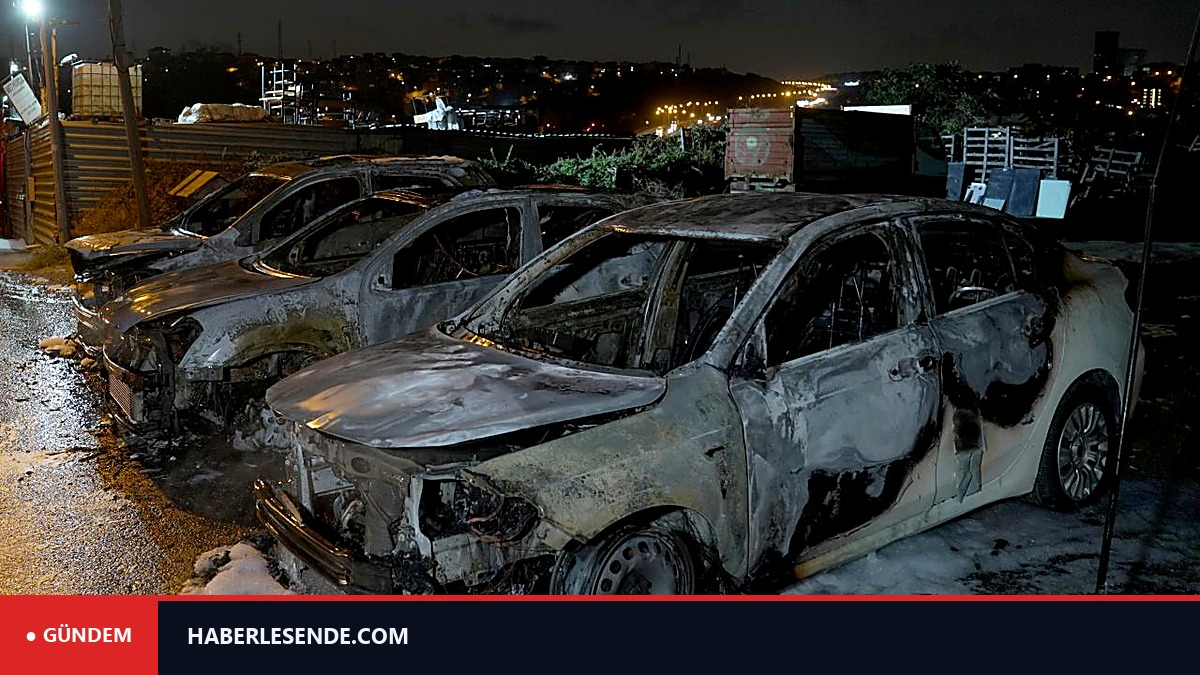 Galeriyi alevler sardı, 3 otomobil küle döndü