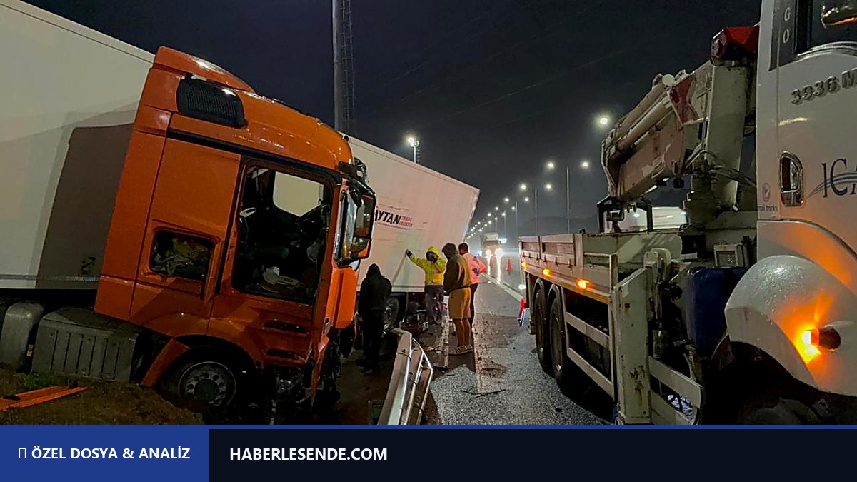 İstanbul'da sağanak nedeniyle kazalar meydana geldi