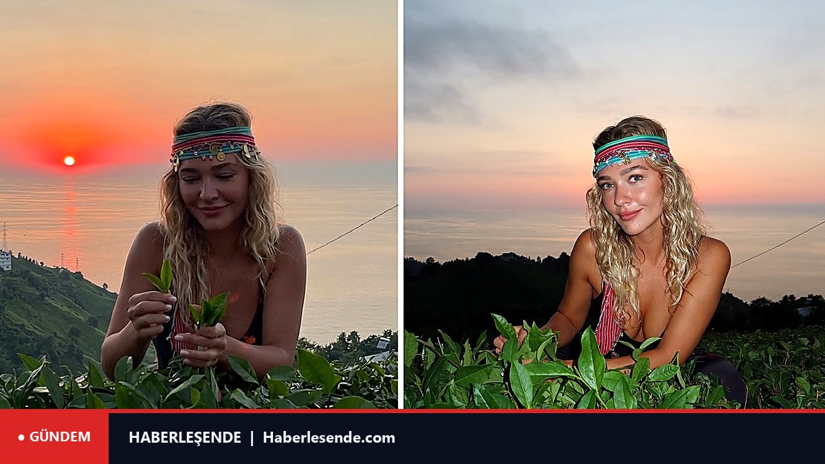 Melisa Döngel Rize'de çay topladı: Karadeniz'e aşığım