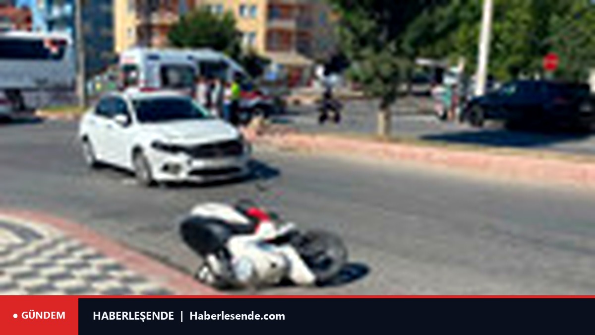 Tavşanlı’da otomobil ile motosiklet çarpıştı: 1 yaralı