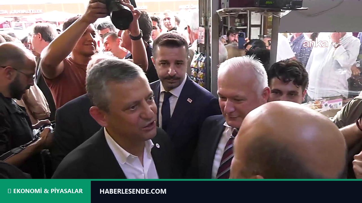 Özgür Özel, Kocaeli'nde esnafı ziyaret etti: 'Emekli 20 sene önce 8 çeyrek altın alıyordu, şimdi 2'ye düştü'