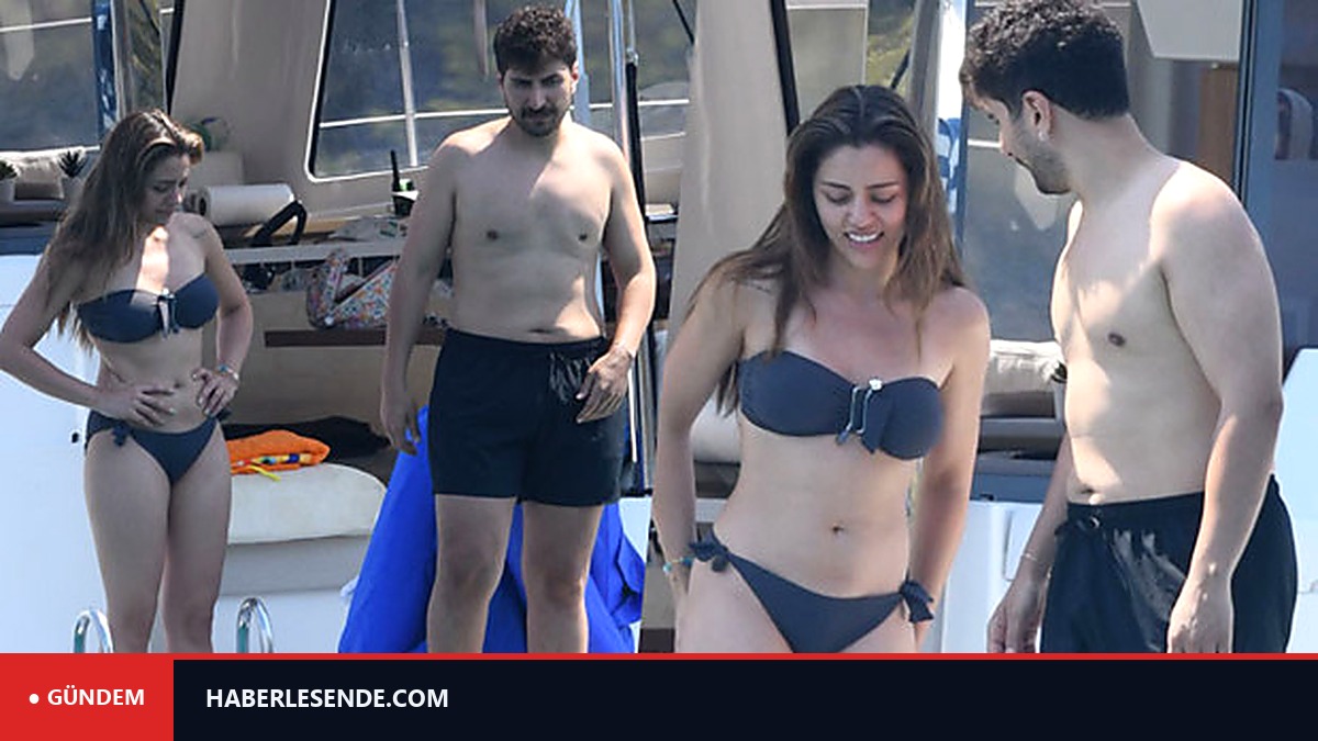 Sıla Türkoğlu'nun tekne sefası