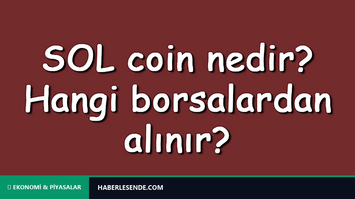 SOL coin nedir? Hangi borsalardan alınır? Solana ne zaman çıktı? Ne iş yar?