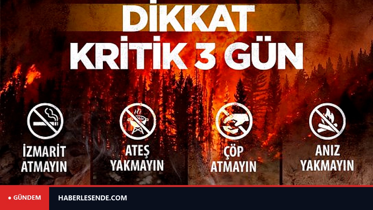 Yumaklı'dan orman yangınlarına karşı uyarı