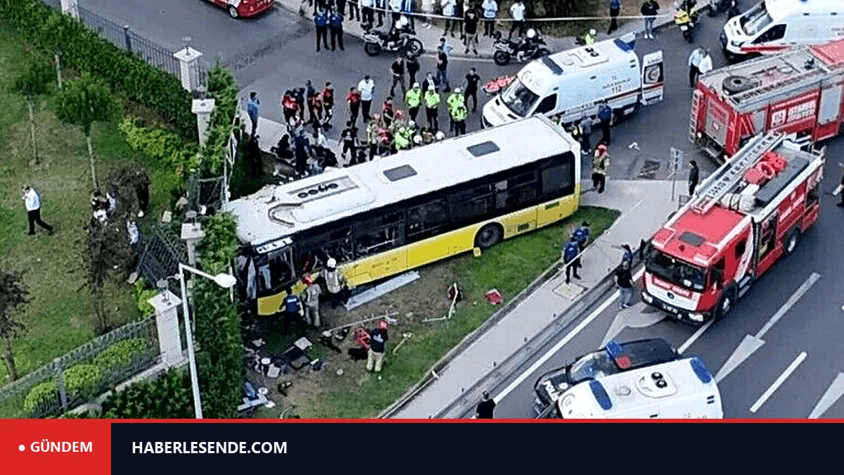 Zeytinburnu’nda otobüs site duvarına çarptı: 1 ölü, 17 yaralı