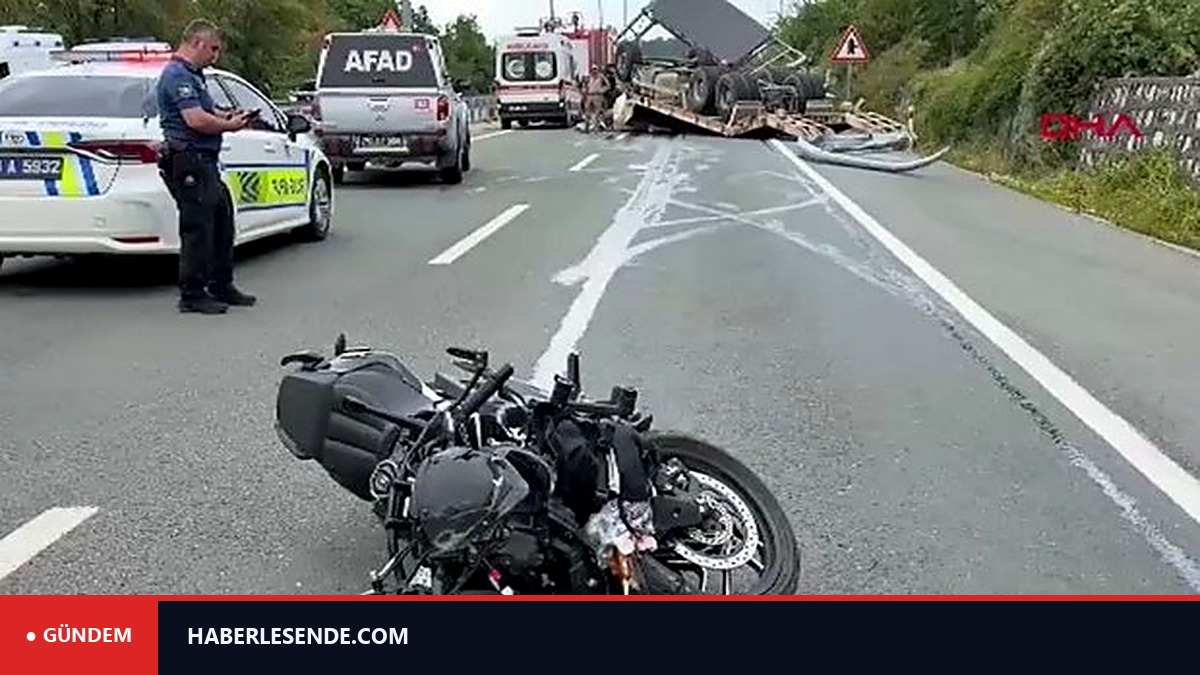 Çekici ile motosiklet çarpıştı: 2 ölü
