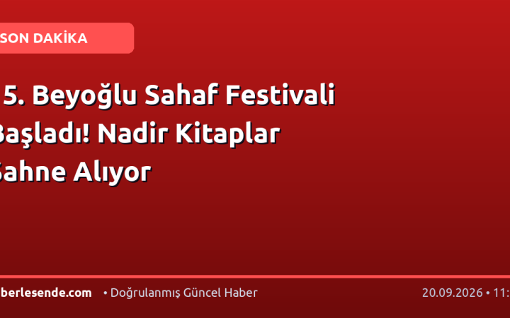 15. Beyoğlu Sahaf Festivali Başladı! Nadir Kitaplar Sahne Alıyor