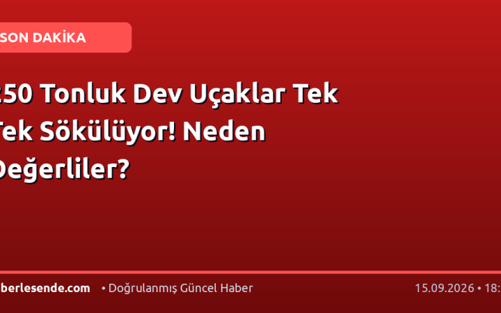 250 Tonluk Dev Uçaklar Tek Tek Sökülüyor! Neden Değerliler?