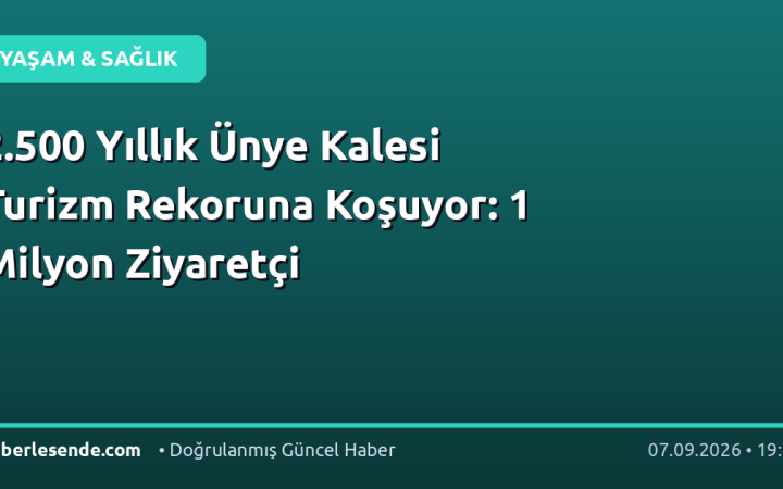 2.500 Yıllık Ünye Kalesi Turizm Rekoruna Koşuyor: 1 Milyon Ziyaretçi