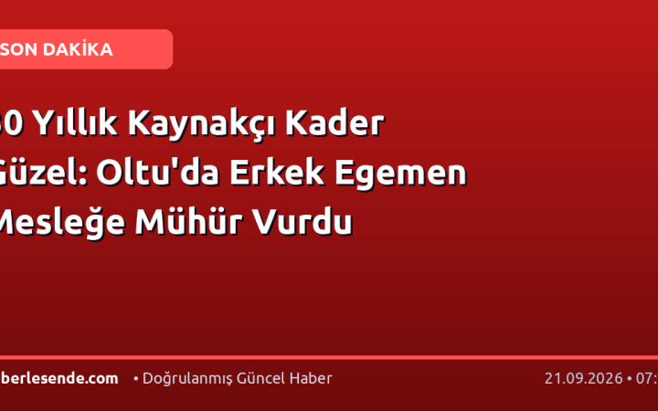30 Yıllık Kaynakçı Kader Güzel: Oltu'da Erkek Egemen Mesleğe Mühür Vurdu