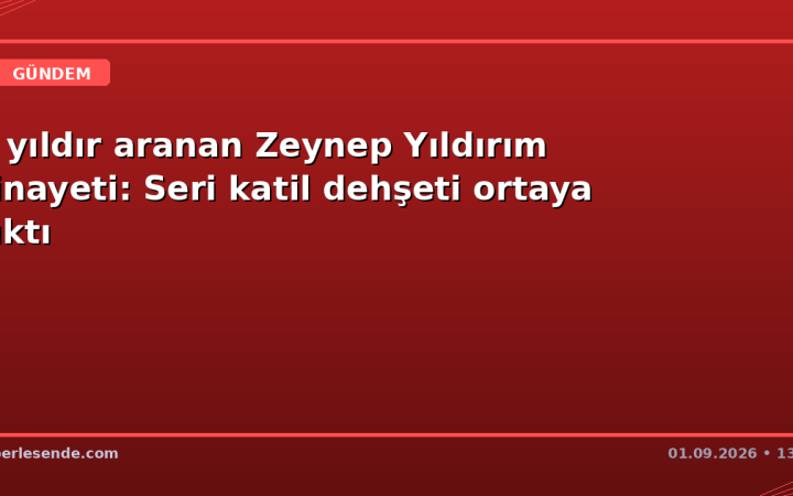 4 yıldır aranan Zeynep Yıldırım cinayeti: Seri katil dehşeti ortaya çıktı