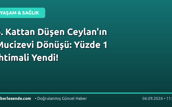 6. Kattan Düşen Ceylan'ın Mucizevi Dönüşü: Yüzde 1 İhtimali Yendi!