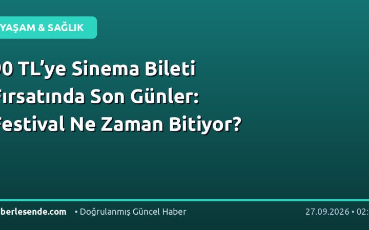 90 TL’ye Sinema Bileti Fırsatında Son Günler: Festival Ne Zaman Bitiyor?