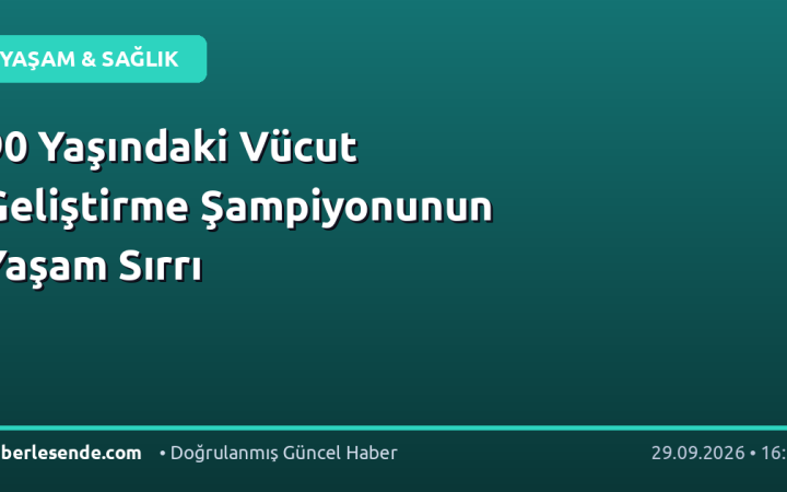 90 Yaşındaki Vücut Geliştirme Şampiyonunun Yaşam Sırrı