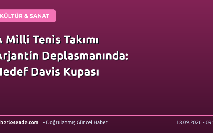 A Milli Tenis Takımı Arjantin Deplasmanında: Hedef Davis Kupası