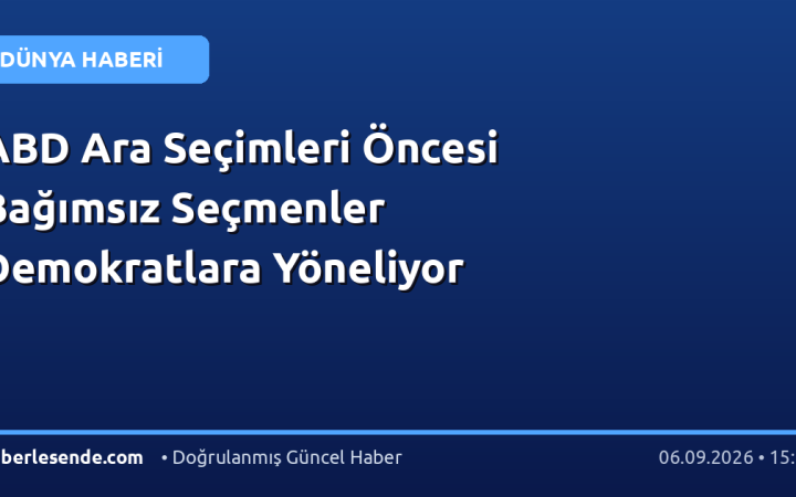 ABD Ara Seçimleri Öncesi Bağımsız Seçmenler Demokratlara Yöneliyor