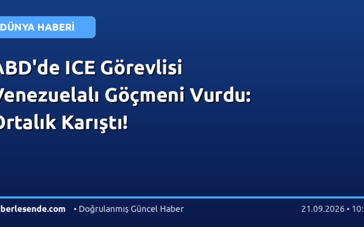 ABD'de ICE Görevlisi Venezuelalı Göçmeni Vurdu: Ortalık Karıştı!