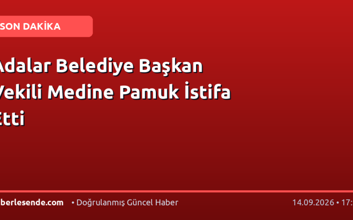 Adalar Belediye Başkan Vekili Medine Pamuk İstifa Etti