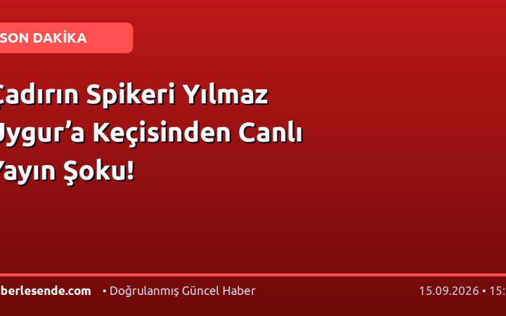 Çadırın Spikeri Yılmaz Uygur’a Keçisinden Canlı Yayın Şoku!