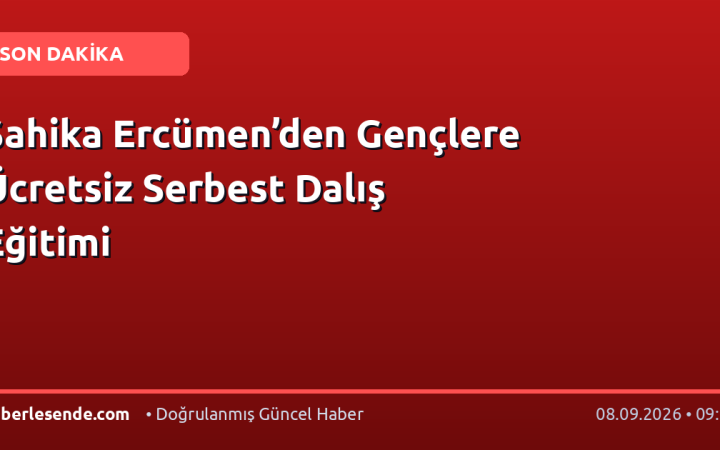 Şahika Ercümen’den Gençlere Ücretsiz Serbest Dalış Eğitimi