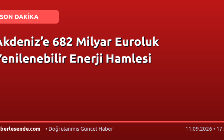 Akdeniz’e 682 Milyar Euroluk Yenilenebilir Enerji Hamlesi