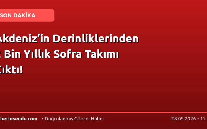 Akdeniz’in Derinliklerinden 2 Bin Yıllık Sofra Takımı Çıktı!
