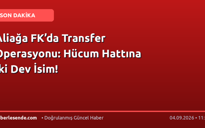 Aliağa FK’da Transfer Operasyonu: Hücum Hattına İki Dev İsim!