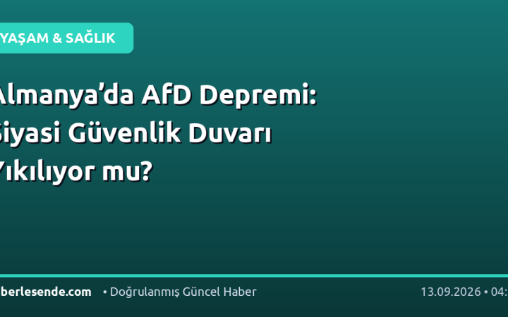 Almanya’da AfD Depremi: Siyasi Güvenlik Duvarı Yıkılıyor mu?