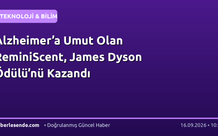 Alzheimer’a Umut Olan ReminiScent, James Dyson Ödülü’nü Kazandı