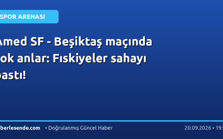 Amed SF - Beşiktaş maçında şok anlar: Fıskiyeler sahayı bastı!