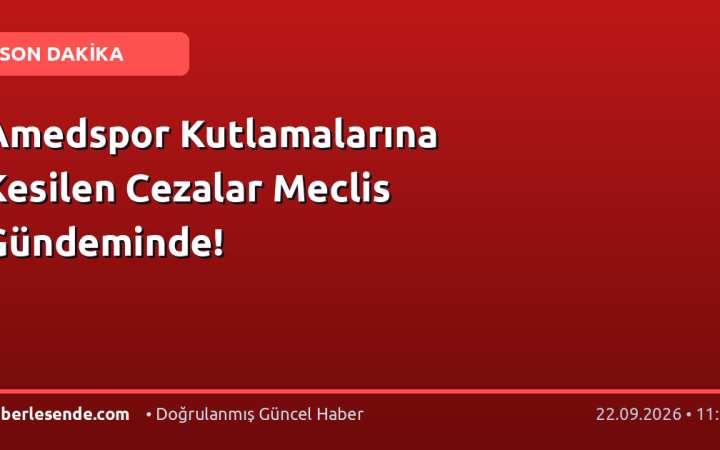 Amedspor Kutlamalarına Kesilen Cezalar Meclis Gündeminde!