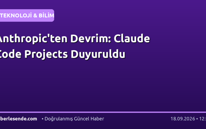Anthropic'ten Devrim: Claude Code Projects Duyuruldu