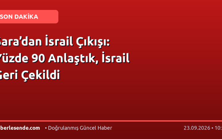 Şara’dan İsrail Çıkışı: Yüzde 90 Anlaştık, İsrail Geri Çekildi