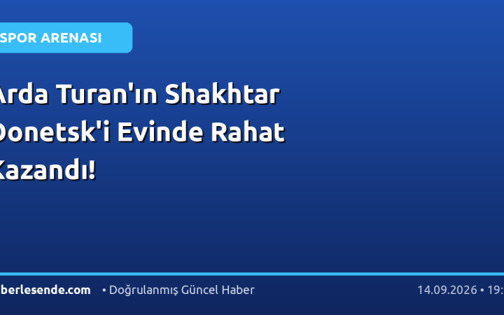 Arda Turan'ın Shakhtar Donetsk'i Evinde Rahat Kazandı!