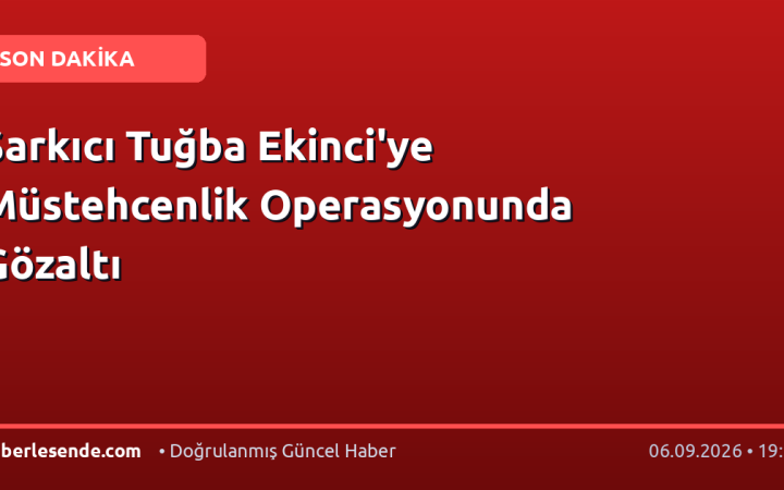 Şarkıcı Tuğba Ekinci'ye Müstehcenlik Operasyonunda Gözaltı