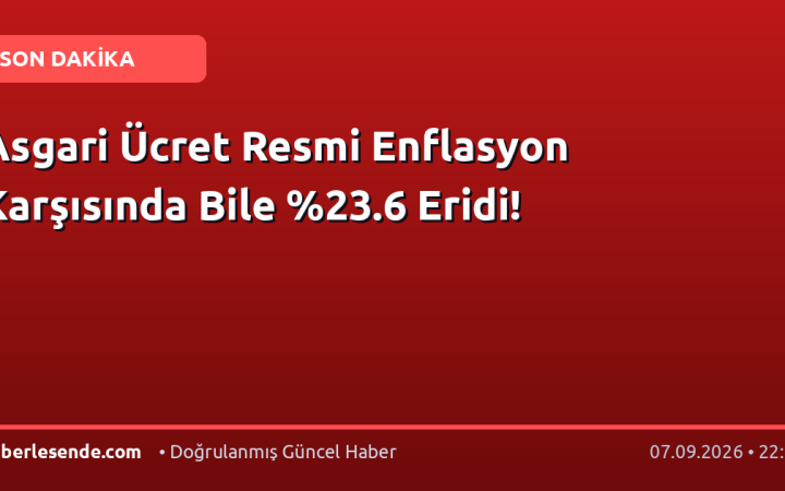 Asgari Ücret Resmi Enflasyon Karşısında Bile .6 Eridi!