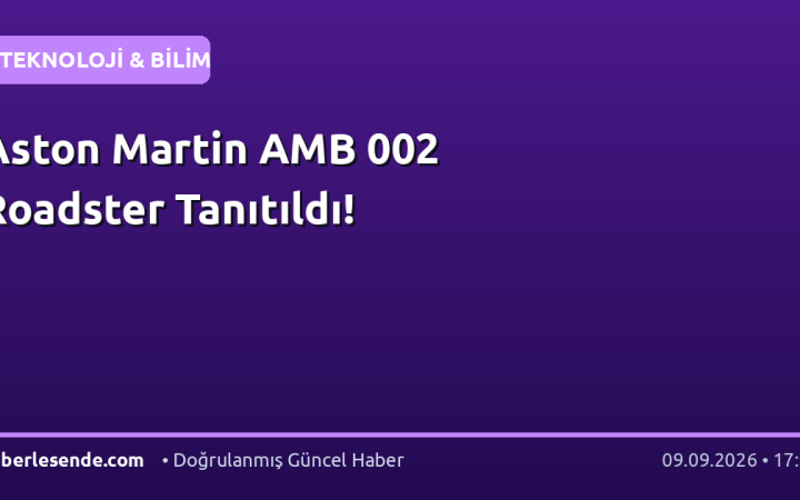 Aston Martin AMB 002 Roadster Tanıtıldı!