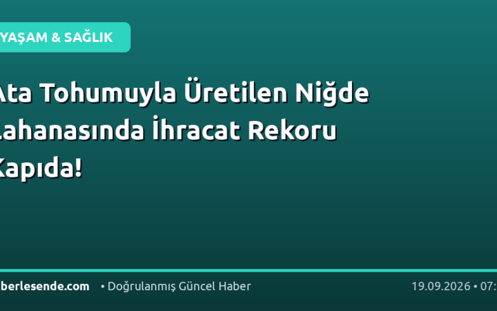 Ata Tohumuyla Üretilen Niğde Lahanasında İhracat Rekoru Kapıda!
