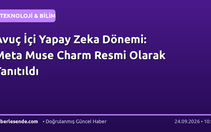 Avuç İçi Yapay Zeka Dönemi: Meta Muse Charm Resmi Olarak Tanıtıldı