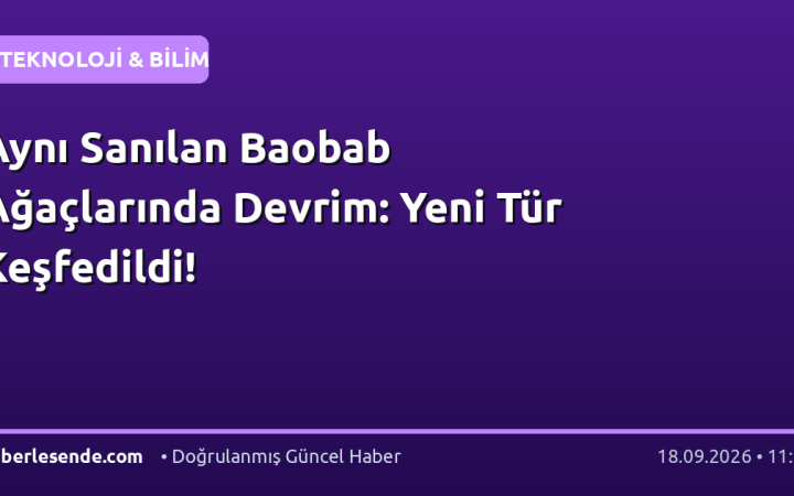 Aynı Sanılan Baobab Ağaçlarında Devrim: Yeni Tür Keşfedildi!