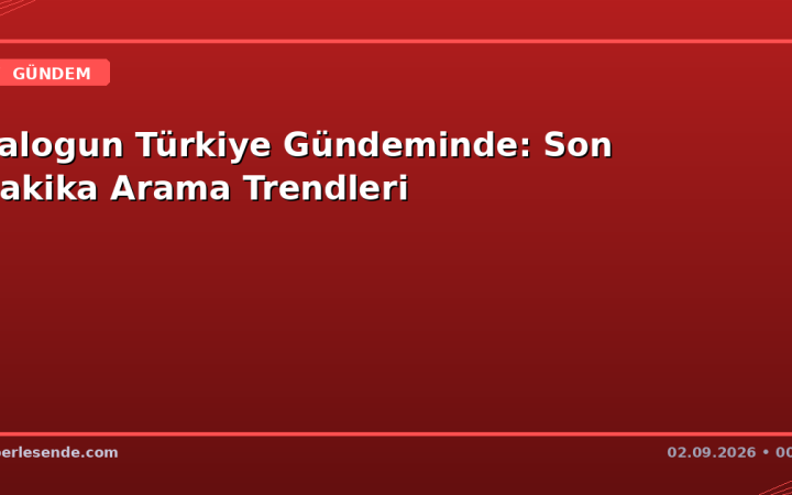 Balogun Türkiye Gündeminde: Son Dakika Arama Trendleri