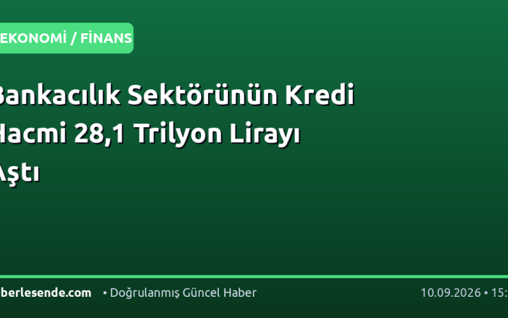 Bankacılık Sektörünün Kredi Hacmi 28,1 Trilyon Lirayı Aştı