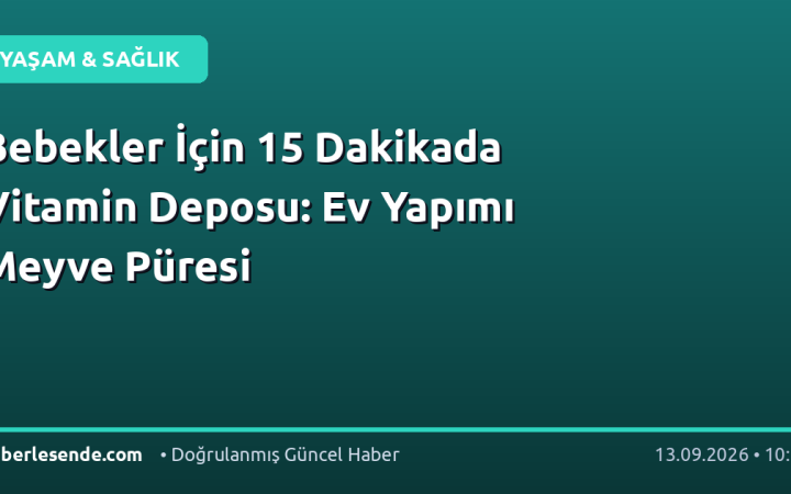 Bebekler İçin 15 Dakikada Vitamin Deposu: Ev Yapımı Meyve Püresi