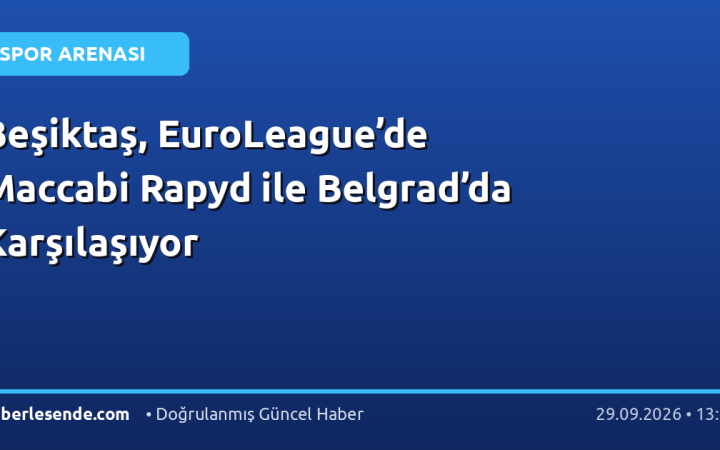 Beşiktaş, EuroLeague’de Maccabi Rapyd ile Belgrad’da Karşılaşıyor