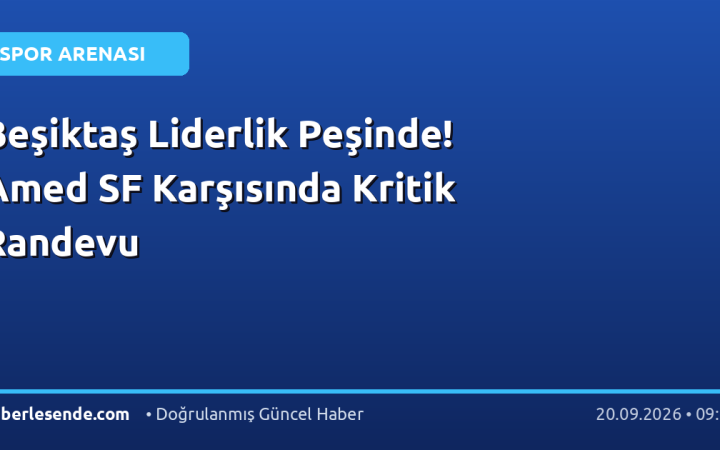 Beşiktaş Liderlik Peşinde! Amed SF Karşısında Kritik Randevu