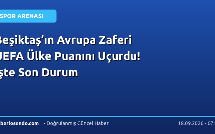 Beşiktaş’ın Avrupa Zaferi UEFA Ülke Puanını Uçurdu! İşte Son Durum