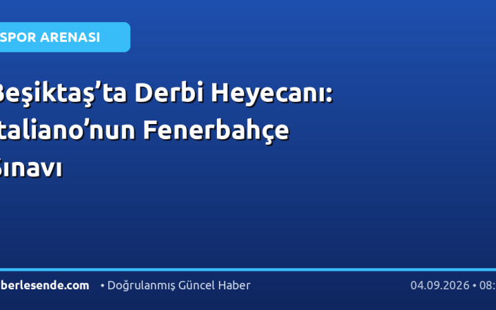 Beşiktaş’ta Derbi Heyecanı: Italiano’nun Fenerbahçe Sınavı