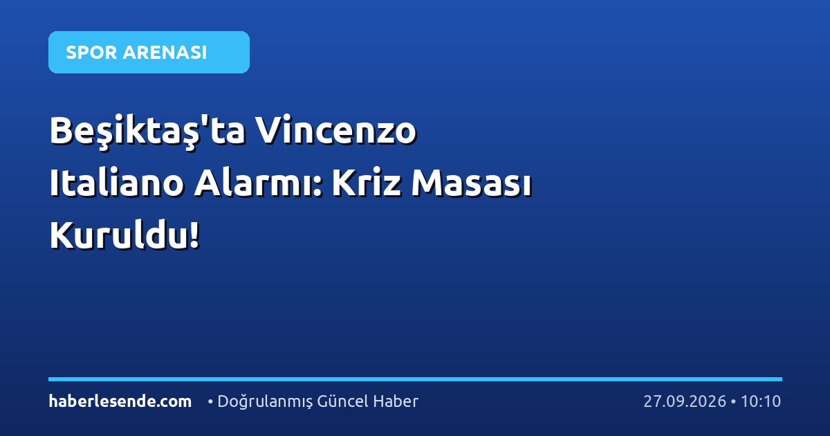 Beşiktaş'ta Vincenzo Italiano Alarmı: Kriz Masası Kuruldu!