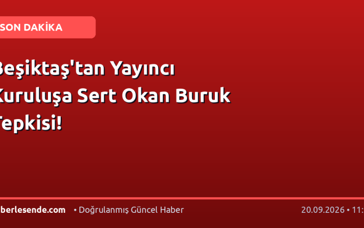 Beşiktaş'tan Yayıncı Kuruluşa Sert Okan Buruk Tepkisi!